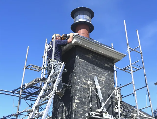 Sturdy chimney crown finished by Seal Beach Chimney Sweep in Seal Beach, CA