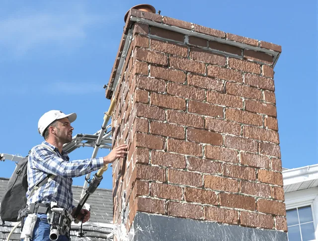 Brickwork for a chimney rebuild by Seal Beach Chimney Sweep in Seal Beach, CA