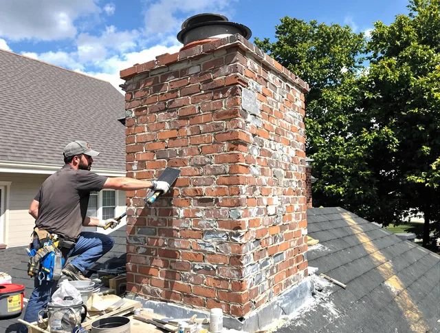 Completed chimney rebuild by Seal Beach Chimney Sweep in Seal Beach, CA