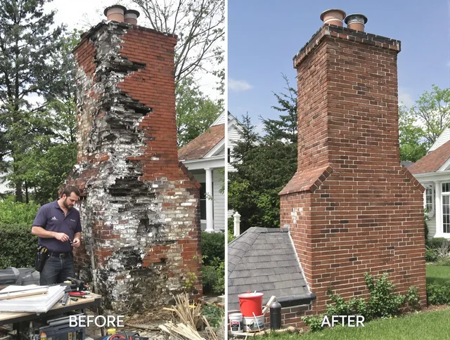 Seal Beach Chimney Sweep performing a full chimney restoration in Seal Beach, CA