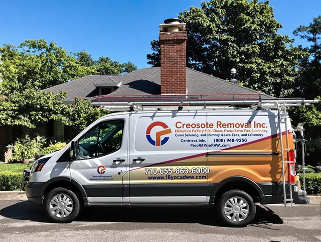 Seal Beach Chimney Sweep technician removing creosote safely in Seal Beach, CA
