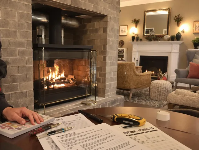 Seal Beach Chimney Sweep verifying fireplace safety measures in Seal Beach, CA